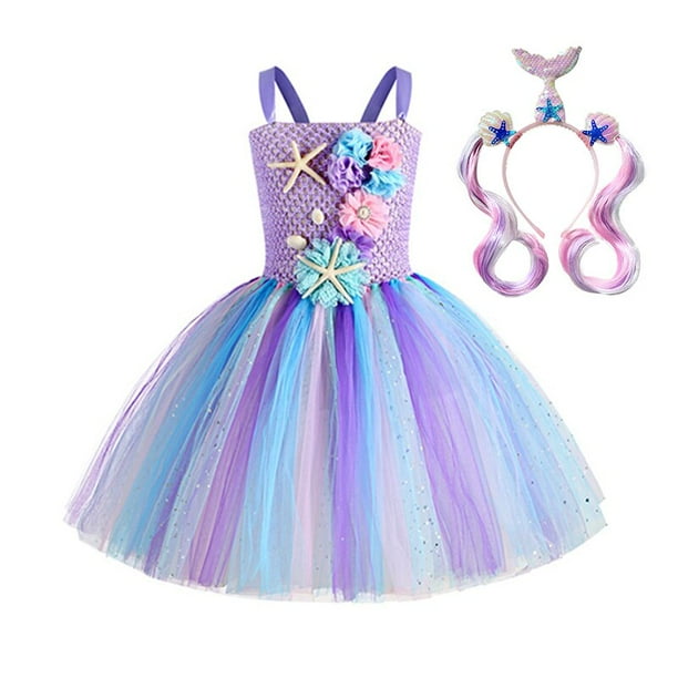 Dress Vestidos De La Princesa Ariel Para NiÃ±a Disfraz Princesa