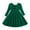 Green, variant on Baby Girl Christmas Dress, Toddler Girls Long Sleeve Dress Bowknot Hollow Out Design Velvet Fabric For Holiday Parties, Fall Dresses(Red,3-4 Years)