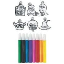 Halloween Suncatcher Assortment, Craft Supplies, Halloween, 72 Pieces