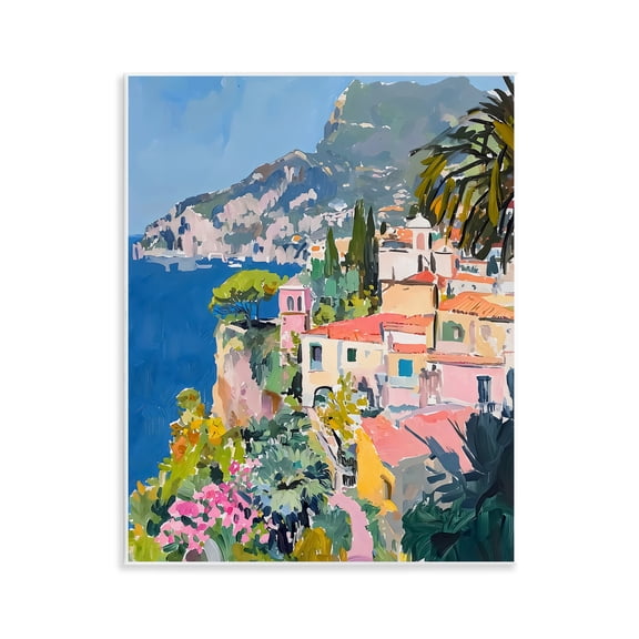 Stupell Industries Scenic Italian Coast Wall Plaque Art design by Riley B, 14 x 11