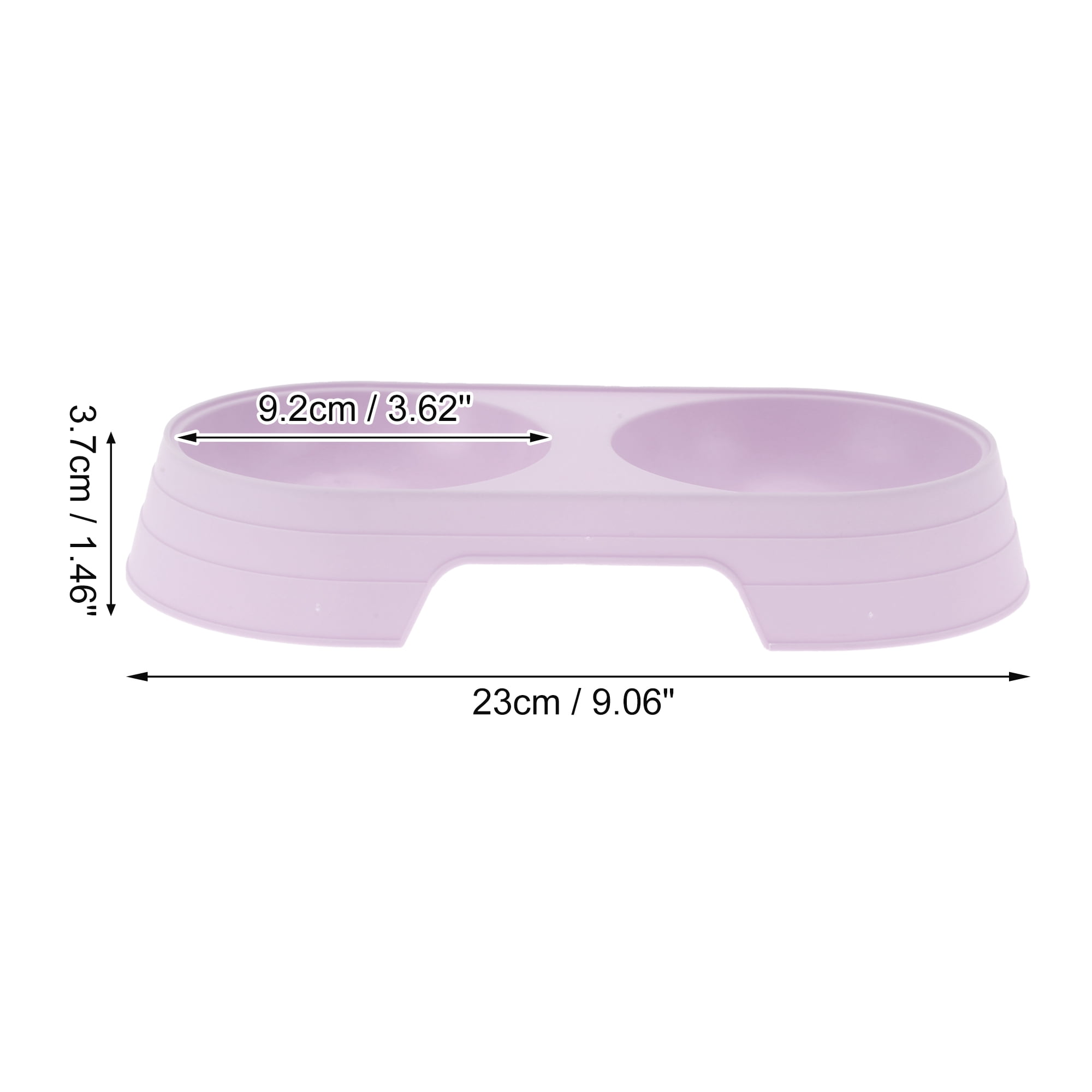Unique Bargains 1 Pc Portable Dog Bowl for Indoor Outdoor Camping Purple