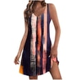 thumbnail image 1 of Vestidos de Verano con Cuello en V para Mujeres 2025 Casual con Bolsillos Boho Beach Camisetas Vestido Tanque Suelto, 1 of 7