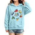 thumbnail image 5 of Coerni Girls Hoodie Cartoon Construction Truck Graphic Sweatshirt Funny Print Kids Trendy Hooded Pullover Spring Fall Casual Wear, 5 of 6