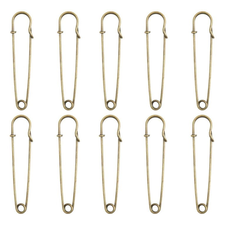 KoberrLi Large Safety Pins Assorted Clothes 60Pcs Heavy Duty 3 Sizes Pins  for Crafts Brooch Making