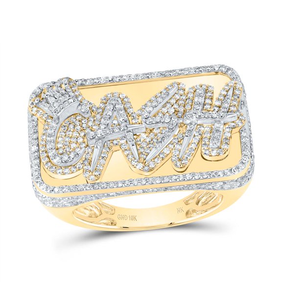 Natural Diamond NK Cash Mens Ring 2cttw