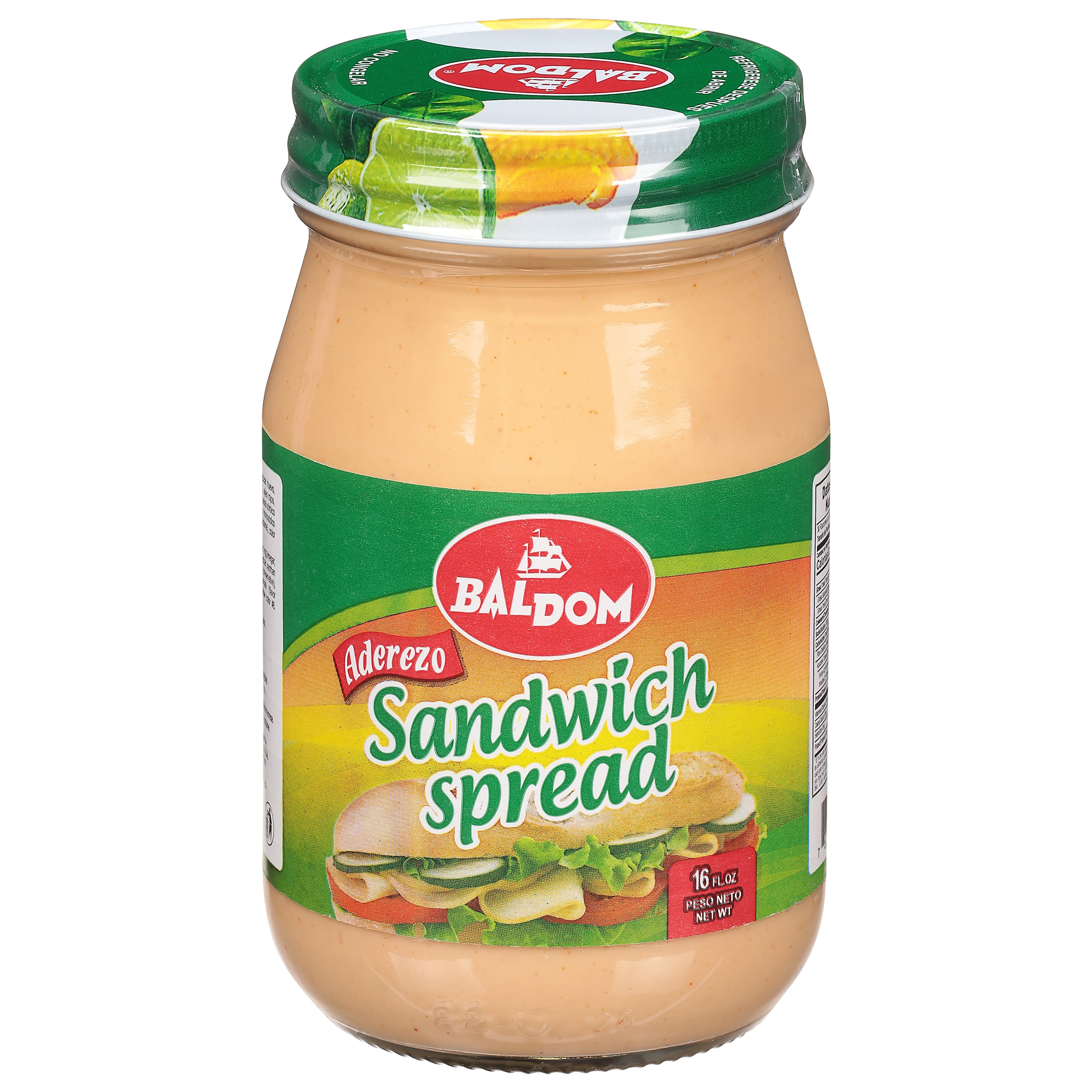 Baldom Aderezo Sandwich Spread, 16 fl oz Jar