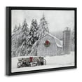 thumbnail image 4 of Stupell Industries Snow Covered Farmland Holiday Painting Black Floater Framed Canvas Art Prints Wall Art, 21 x 17, 4 of 10