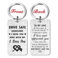 thumbnail image 2 of Drive Safe Keychain Gifts for Him Husband Boyfriend, I Love You Birthday Keepsake Gift for My Man, 2 of 5