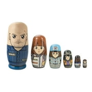 Stranger Things Nestable Nesting Dolls Collectible Figures - Features 6 Characters