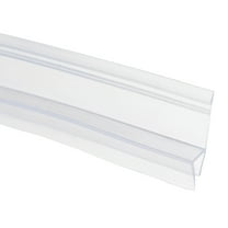 Uxcell Shower Door Side Seal, Widen H-Type Shower Door Sweep for 1/4" Glass 197" Long Silicone Frameless Glass Seal Strip, Stop Leak and Create A Water Barrier for Bathroom Office, Clear