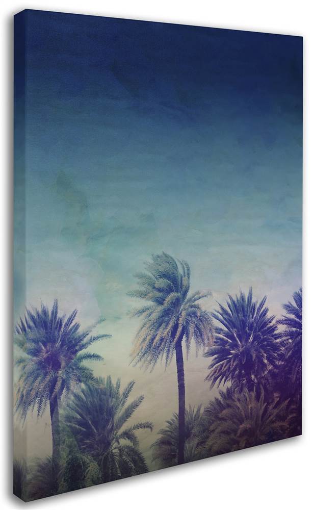 Trademark Fine Art "Palm Paradise" Canvas Art by Leah Flores