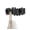 Black, variant on Sticks Wall-Mounted Coat Rack Rail Hook with 5 Retractable Pegs – Modern, Space-Saving Storage Organizer, Grey