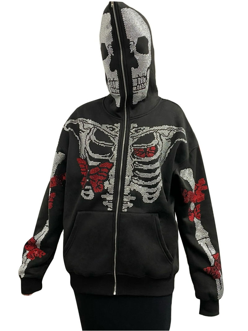 Nice Ghost Club★韓国★SKULL RIBBON WAFFLE HOODIE ZIP UP MUSINSA | NICE GHOST CLUB SKULL RIBBON WAFFLE HOODIE ZIP