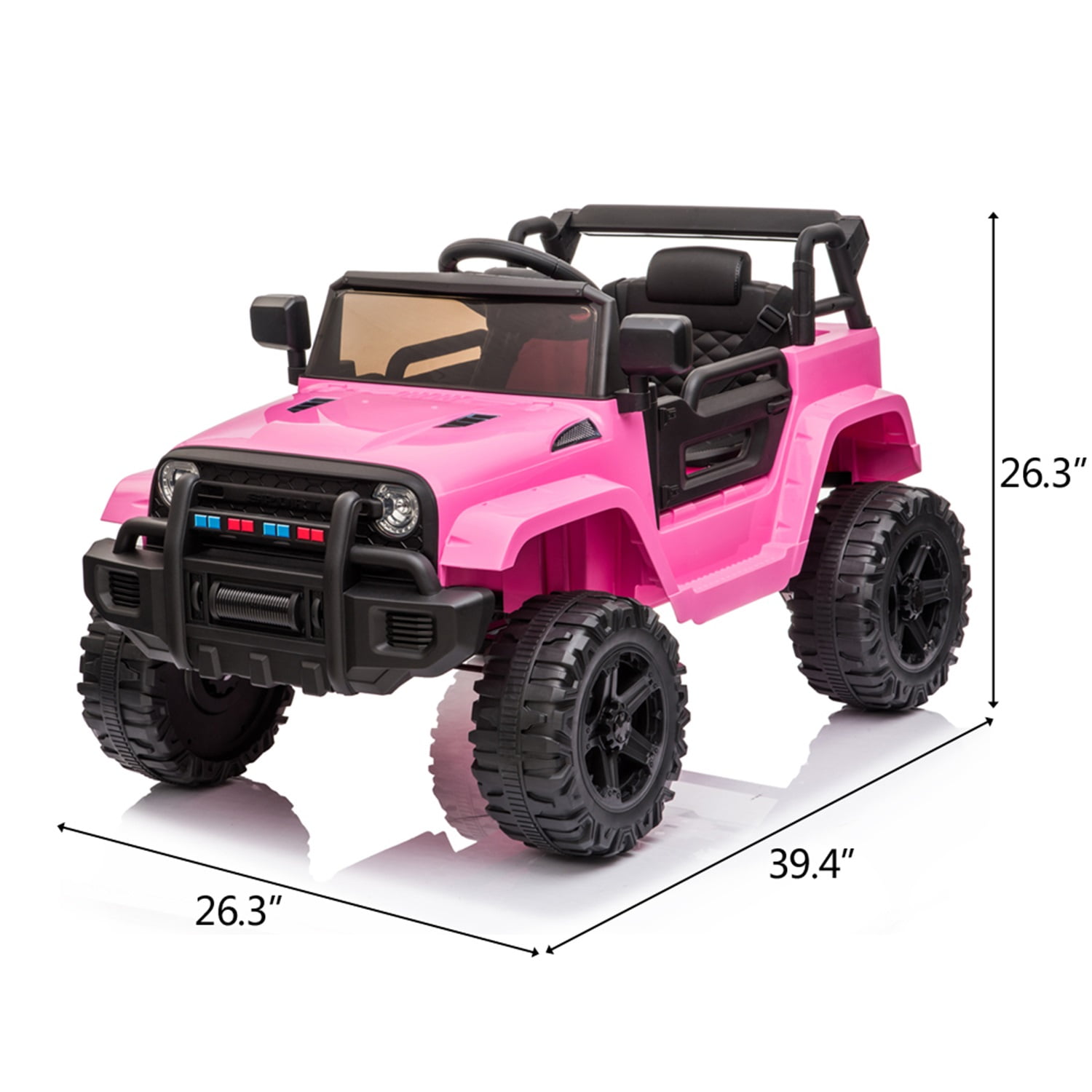 CIPACHO Kids Ride On Truck, Remote Control Kids Electric Ride-on Car, 12V Battery Motorized Vehicles Age 3-5 with 3 Speeds (Pink) CIPACHO Kids Ride On Truck, Remote Control Kids Electric Ride-on Car, 12V Battery Motorized Vehicles Age 3-5 with 3 Speeds (Pink)
