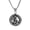 Silver Aquarius, variant on Unisex Stainless Steel Vintage Cool Hip Hop Hollow 12 Constellations Zodiac Round Pendant Dog Tag Animal Charm Horoscope Amulet Necklace Virgo