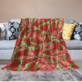 thumbnail image 3 of Strawberry Blanket Gifts, 30"x40" Cute Fruit Throw Blanket for Women Girls, Soft Cozy Plush, Flannel Blankets for Couch Bed Sofa, 3 of 6
