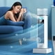 thumbnail image 5 of Ventilador de torre de escritorio USB con humidificador, 6 velocidades, temporizador de 8 horas, tanque de agua de 100 ml, 370 mm de altura, blanco o negro Yulucky, 5 of 9