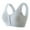 Gray, variant on Wireless Front Closure Bra for Women, Comfort Full Coverage Easy Close Button Bras for Seniors Large Size Front Buckle Corset(Pink,F)