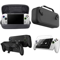 3 in 1Carrying case Set for ROG Xbox Ally X/ROG Xbox Ally, PU Waterproof Carrying case*1 Transparent silicone cover*1 Protective Film*2 (Black)
