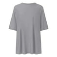 thumbnail image 3 of SNKSDGM Casual Easter Shirts Business Casual Tops for Women Bodysuit Women Crew Neck Fitted Shirt Basic Tops Short Sleeves Summer T Shirt Tops Classic T Shirt Tee Trendy Tops for Women 2025, 3 of 3