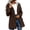 Brown, variant on Women's Cinched Waist Hooded Waterproof Windbreaker Full Zip Roll Up Sleeve Jacket With Side Pockets All Season Outdoor Hiking Daily Casual Outer Garment Orange XXL