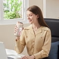 thumbnail image 6 of Taotanxi 16 Oz Stainless Steel Vacuum Insulated Mug With Lid And Straw [Travel Mug] Double Water Coffee Mug For Home Office Kitchen Outdoor Ideal For Ice/Hot Drinks - Beige, 6 of 7