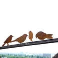 thumbnail image 2 of 4 x Estacas para pájaros con pátina de metal para decoración de jardín, juego de pájaros con aspecto oxidado, 2 of 5