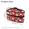 thumbnail image 6 of HELLHERO Protective Travel Steamer Storage Bag Santa Claus Candy Cane Pattern, Lightweight Iron Accessories Portable Garment Steamer Case(Case Only), 6 of 6