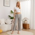 thumbnail image 2 of LYCY Womens Modal Pajama Pants, Soft Lounge Sleep Pants with Pockets Long Pj Bottoms (LIGHT GREY MEL., S), 2 of 4