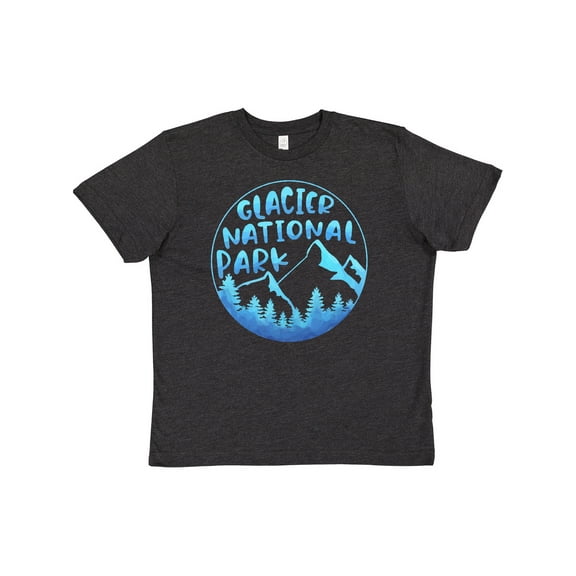 Inktastic Glacier National Park Montana Blue Mountains Youth T-Shirt