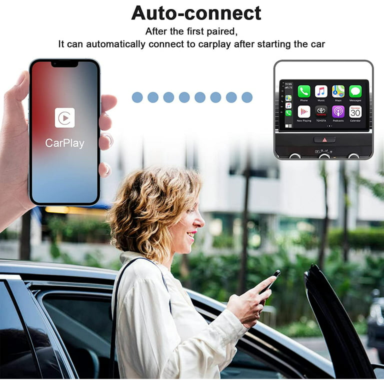 CPCGER Wireless Carplay Adapter Apple Carplay Wireless Adapter Convert  Wired to Wireless CarPlay Dongle for Wireless Control Plug & Play Fit for  Cars