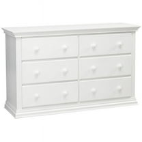 Baby Cache Greenwich 6-Drawer Double Dresser in White