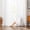 White Classic, variant on Sleep Zone Semi-Sheer Privacy White Sheer Curtains, Textured Jacquard Drapes Pack of 2, 52" x 84" White Grid