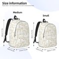 thumbnail image 2 of Disketp White Rabbit Mochila de Lona Estampada, Mochila Escolar de Viaje Ligera para Estudiantes y Portátil-Small, 2 of 5