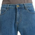 thumbnail image 6 of Coevals Club Men's Straight Leg Classic 5-Pocket Casual Work Jeans 32L 1# Vintage Blue 42, 6 of 8