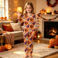 thumbnail image 2 of LIIPEE Girls Halloween Graphic Pajamas Long Sleeve Tees And Pants Pajama Sets Kids Fall Sleepwear 3-14 Years, 2 of 4