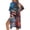 Butterfly Daisy American Flag - Multicolor, variant on Sunflower Print Womens Swimsuit Cover Ups Summer Kimono Beach Cover Up Open Front Cardigan Swimwear Coverup for Women