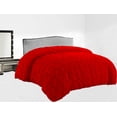 thumbnail image 2 of BedDecor 300 GSM 1Pcs Pinch Pleated Solid (Blood Red, Twin/Twin Xl) 100% Egyptian Cotton Base Comforter, 2 of 7