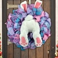 thumbnail image 6 of Christmas Savings Clearance! Cbcbtwo Easter Wreath, 21 inch Easter Decorations Welcome Sign Bunny Wreath, Easter Door Hanging Decoration Ornament, Outside Front Door Home House Room Decor, 6 of 7