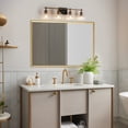 thumbnail image 4 of LNC Lainanger 29.5-in 4-Light Polished Gold LED Traditional Vanity Light, 4 of 15