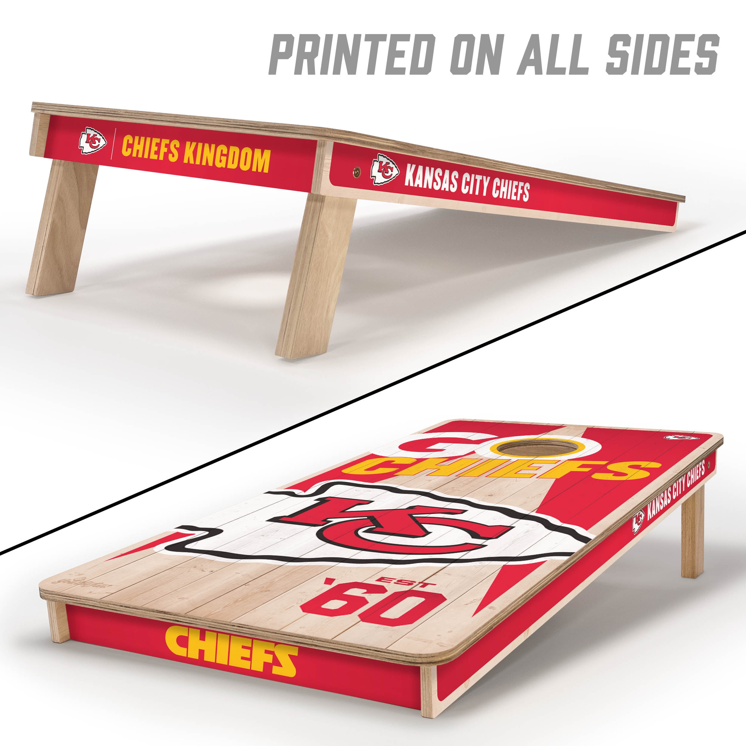 YouTheFan NFL Kansas City Chiefs 2' x 4' cornhole Game