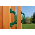 thumbnail image 6 of Creative Cedar Designs Timber Valley Wooden Playset with Wooden Roof, Glider Swing, Sandbox, Climbing Wall, Ladder, Slide & Belt Swings, 6 of 9