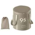 thumbnail image 1 of Lavabo plegable para pies, Cubo de baño para remojar los pies, con tapa Cubo para acampar Cubo portátil plegable para remojar los pies, para picnic Gris Yinane Cubo para remojar los pies, 1 of 8