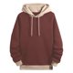 thumbnail image 1 of Gibobby Sudadera polar hombre Sudadera con capucha unisex para pareja sudadera atlética de gran tamaño(Café,G), 1 of 4