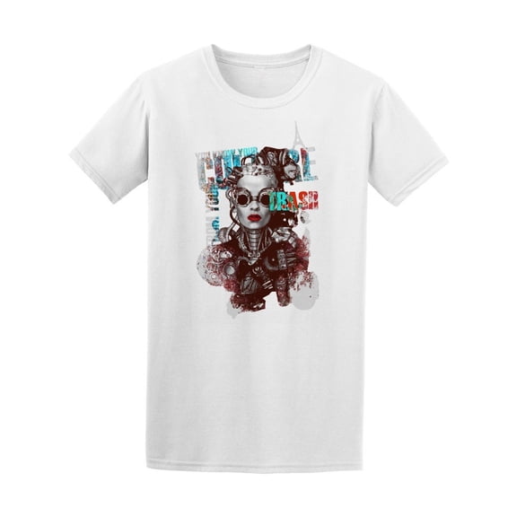 Steam Punk Cover Girl Tee Men's -Image by Shutterstock