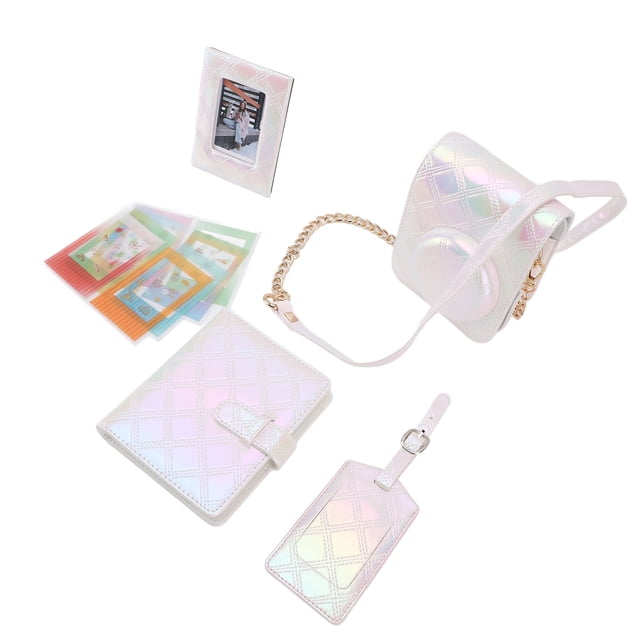 Instant Camera Case Kit for Mini12, Instant Camera Protective Case, PU Leather Bag with Photo Album, Photo Frame, Boarding Pass Shell, Photo Frame Sticker for Mini12