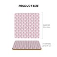 thumbnail image 5 of Xecao Flamingo On Checkered for MDF Cork Coaster 4 Pcs,Drink Coasters,Suit for House Warming Gifts New Home ,Coffee Table Decor-Square, 5 of 7