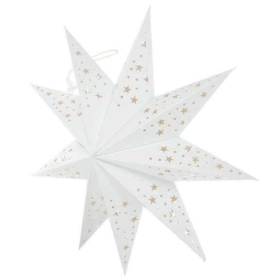 45 CM Birthday Star Shade Rustic Decor Lantern Lanterns White
