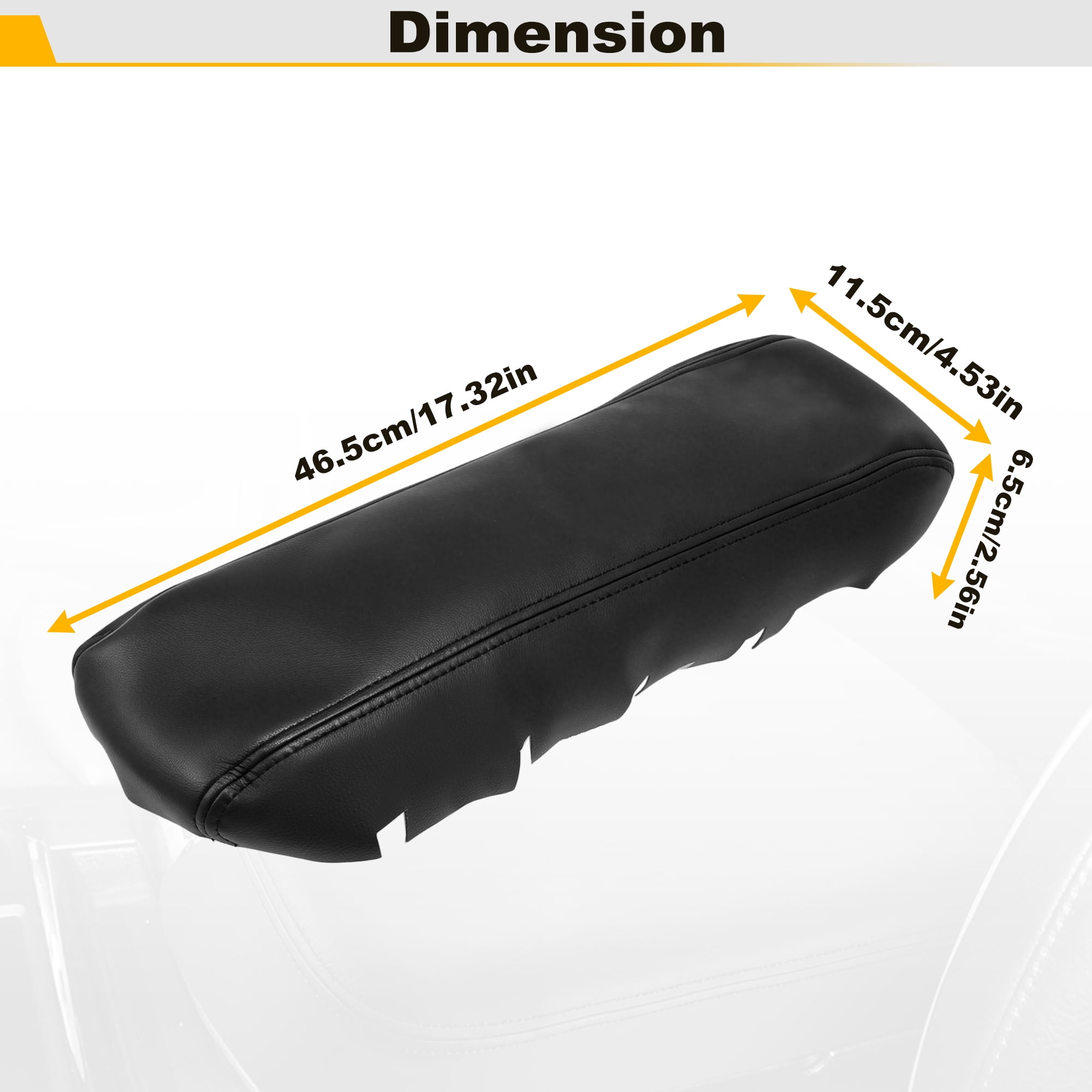 Unique Bargains Console Armrest Cover for Chevy Equinox 2010-2017 Auto Leather