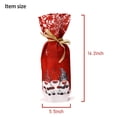 thumbnail image 4 of Inteprter Cubierta de botella de vino de Navidad encaje Santa Claus bosque manga protectora a prueba de polvo cerveza de Navidad ropa bolsa fiesta Hotel Kits de decoración para fiestas Rojo Inteprter HA068253-01, 4 of 6